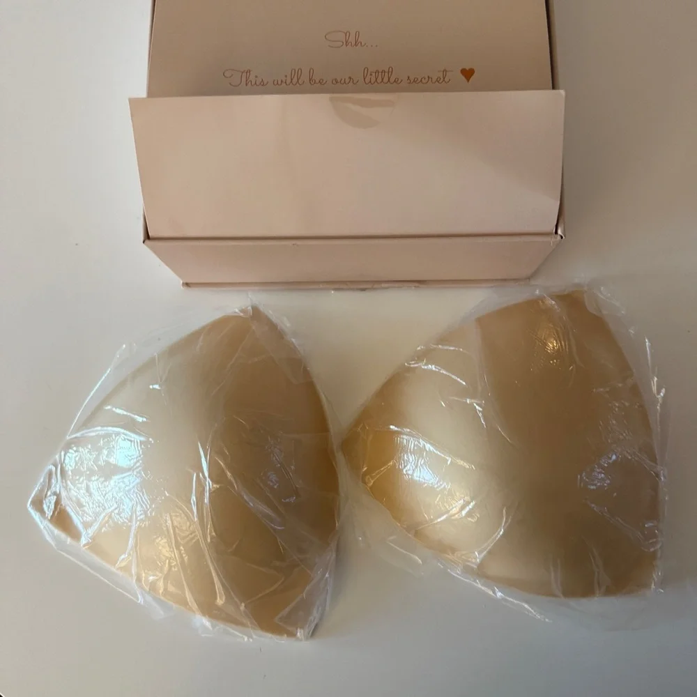 BOOMBA invisible lift bra inserts sand color sz large - Picture 2 of 12